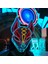 Renkli 3 Japon Anime Maske Cadılar Bayramı Cosplay Tilki Maskesi Neon Işıklı Maske LED Işıklı Maskeler Karanlıkta Glow Karnaval Parti Malzemeleri (Yurt Dışından) 2