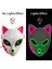 LED Pembe LED Parlayan Kedi Yüz Maskesi Cadılar Bayramı Masquerade Cosplay Sahne Festival Partisi Anime Kostüm Performansı Için Light Up Tilki Maskeleri (Yurt Dışından) 2