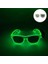 F Limon Yeşili Sıcak Satış LED Festivali Rave Işık Parti Cosplay Vendetta Guy Fawkes Flaş Takım Elbise El Şapka + Parlayan Kravat + Neon Maske Bar Dans Malzemeleri (Yurt Dışından) 1
