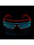 Z03 LED Neon Rave Gözlük Yanıp Sönen LED Güneş Gözlüğü 16 Renk Light Up Gözlük Karnaval Parti Karanlıkta Glow Gözlük Festivali Malzemeleri (Yurt Dışından) 4