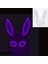 Beyaz Maske Tabanı 12 10 Renk LED Glow Karnaval Kadın Cosplay Masquerade Bunny Maske Neon Sevimli Uzun Kulaklar Tavşan Maskeleri Parti Gece Kulübü Bar Malzemeleri (Yurt Dışından) 1