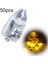Sarı 50 Adet Renkli LED Balon 10/50 Adet Işıklar Glow Flaş Topu Lambaları Kağıt Mini Fener Lambası Noel Cadılar Bayramı Dekorasyon (Yurt Dışından) 1