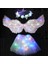 2-8 Yıl Için 10 Set Kız Kadın Melek Çiçek Peri Kostüm Işık Tutu LED Etek Glow Çelenk Tüy Kanat Halo Parti Hediye Doğum Günü Düğün Karnaval (Yurt Dışından) 1