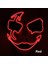 Kırmızı 2 Neon Işık LED Maske LED Cadılar Bayramı Korkunç Maske Cosplay Parti Maskesi Masquerade Maskeleri Cadılar Bayramı Kostüm Karnaval Glow Parti Sahne (Yurt Dışından) 1