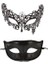F Masquerade Yüz Kapatma Oymak Retro Muhteşem Cosplay Sahne Metal Venedik Kostüm Partisi Siyah Yarım Yüz Kapatma Seti Karnaval Için (Yurt Dışından) 1