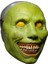Beyaz Maske Cadılar Bayramı Iblis Gülümseme Maskesi Korku Maskesi Beyaz Yeşil Gözlü Şeytan Korkunç Yüz Cosplay Exorcist Kasap Spooky Maskesi Korku Maskesi Korkunç (Yurt Dışından) 3