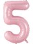 Pembe 5 3D Ayakta Ayı Folyo Balonlar Montaj Erkek Kız Pembe Mavi Bebek Ayı Topu Doğum Günü Partisi Dekorasyon Bebek Duş Hediyeler Malzemeleri (Yurt Dışından) 1
