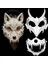 Kaplan (Siyah) Cadılar Bayramı Partisi Maskesi Anime Ejderha Tanrı Kafatası Yarım Maske Şeytan Kurtadam Kafatası Maskesi Maskeleri Masquerade Parti Rave Parti Maskeleri Sahne (Yurt Dışından) 2