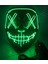 Buz Mavisi LED Maske Cadılar Bayramı Partisi Maskesi Masquerade Maskeleri Neon Maske Karanlıkta Işık Glow Korku Maskesi Parlayan Masker Karışık Renkli Maske (Yurt Dışından) 3