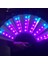 Renkli Parti LED Parlayan Fan Çin Tarzı Katlanır Fan Renkli Parti/dans LED Kağıt Yelpazesi Sahne Performansı Gösterisi Işıklı Fan Sıcak Indirim (Yurt Dışından) 1