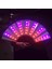 Renkli Parti LED Parlayan Fan Çin Tarzı Katlanır Fan Renkli Parti/dans LED Kağıt Yelpazesi Sahne Performansı Gösterisi Işıklı Fan Sıcak Indirim (Yurt Dışından) 2