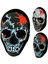 E V 1 Pcs 1 Adet Cadılar Bayramı LED Parlayan Yüz Maskesi Unisex Iblis Avcısı Soğuk Işık Maskesi Masquerade Cosplay Sahne Perili Dekor (Yurt Dışından) 2