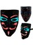 E V 1 Pcs 1 Adet Cadılar Bayramı LED Parlayan Yüz Maskesi Unisex Iblis Avcısı Soğuk Işık Maskesi Masquerade Cosplay Sahne Perili Dekor (Yurt Dışından) 5