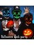 Sarı LED Maske Cadılar Bayramı Partisi Maskesi Masquerade Maskeleri Neon Maske Karanlıkta Işık Glow Korku Maskesi Parlayan Masker Karışık Renkli Maske (Yurt Dışından) 2