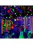 Kağıt Çelenk J Blacklight Neon Parti Malzemeleri Karanlıkta Parlayan Neon Flamalar Garland Floresan Balon Uv Bant Blacklight Parti Dekoru Için (Yurt Dışından) 5