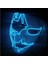 Renkli 12 Neon Işık LED Maske LED Cadılar Bayramı Korkunç Maske Cosplay Parti Maskesi Masquerade Maskeleri Cadılar Bayramı Kostüm Karnaval Glow Parti Sahne (Yurt Dışından) 4
