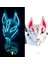 Buz Mavisi Cadılar Bayramı Neon LED Tasfiye Maskesi Masque Masquerade Parti Maskeleri Karanlıkta Işık Aydınlık Komik Maskeler Cosplay Kostüm Malzemeleri (Yurt Dışından) 1