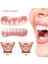 Üst Alt Set 3 9 Stilleri Silikon Diş Etiket Sahte Diş Ekstra Ince Snap-On Parlak Beyaz Kaplama Kendinden Yapışkanlı Protez Gizle Parantez Güvenli Gülümseme (Yurt Dışından) 5