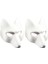 Beyaz (1 Adet) Japon Kabuki Kitsune Tilki Maskesi Pu Boyasız Masquerade Maskeleri Dıy Hayvan Boyasız Zanaat Maskesi Cosplay Kostüm Aksesuarı (Yurt Dışından) 4