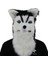 Siyah Köpek Hareketli Ağız Tilki Maskesi Cadılar Bayramı Kostüm Cosplay Parti Ağız Taşıyıcı Kurt Maskeleri Hayvan Panda Husky Orangutan Yapay Kürk Maskesi (Yurt Dışından) 1