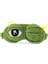 90G Buz Torbası Olmadan Komik Yaratıcı Yeşil Pepe Kurbağa Sad Kurbağa 3D Göz Maskesi Kapak Uyku Dinlenme Karikatür Yumuşak Peluş Uyku Maskesi Sevimli Anime Hediye (Yurt Dışından) 1