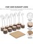 Gösterildiği Gibi 10 Takım Resim Tutucular Masalar Yemek Dekor Ahşap Fotoğraf Centerpieces Kart Standı Numarası Rustik Düğün (Yurt Dışından) 4