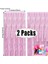 Gül Pembe 2 Paket 1x2 M Pembe Metalik Folyo Tinsel Saçak Perde Zemin Doğum Günü Düğün Bekarlığa Veda Partisi Dekorasyon Yetişkin Yıldönümü (Yurt Dışından) 5