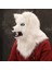 Sarı Kurt Hareketli Ağız Tilki Maskesi Cadılar Bayramı Kostüm Cosplay Parti Ağız Taşıyıcı Kurt Maskeleri Hayvan Panda Husky Orangutan Yapay Kürk Maskesi (Yurt Dışından) 5