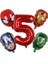 Açık Yeşil 5 Adet Marvel Süper Kahraman Balon Örümcek Adam Alüminyum Folyo Balonlar Çocuklar Doğum Günü Partisi Dekorasyon Bebek Duş Demir Adam Balonlar (Yurt Dışından) 1