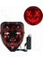 1 Adet Kırmızı LED Cadılar Bayramı Maskesi Karanlıkta Parlayan Maskara Cadılar Bayramı Partisi Kostüm Cosplay Maskeleri Korku Sahne Neon Işık Masquerade (Yurt Dışından) 2