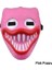 Pembe Haşhaş Cadılar Bayramı Neon LED Tasfiye Maskesi Masque Masquerade Parti Maskeleri Karanlıkta Işık Aydınlık Komik Maskeler Cosplay Kostüm Malzemeleri (Yurt Dışından) 1
