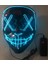 Buz Mavisi Cadılar Bayramı Maskesi Karışık Renkli LED Maske Parti Maskesi Masquerade Maskeleri Neon Maske Karanlıkta Işık Glow Korku Maskesi Parlayan Masker (Yurt Dışından) 1