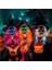 Buz Mavisi Cadılar Bayramı Maskesi Karışık Renkli LED Maske Parti Maskesi Masquerade Maskeleri Neon Maske Karanlıkta Işık Glow Korku Maskesi Parlayan Masker (Yurt Dışından) 5