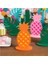Ananas-Mavi 2 Adet Tropikal Parti Flamingo Kaktüs Hindistan Cevizi Ağacı Centerpiece Masa Dekorasyon Doğum Günü Yaz Düğün Hawaii Parti Süslemeleri (Yurt Dışından) 5