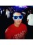 Sarı 3 Glow Neon Rave Gözlük El Tel Yanıp Sönen LED Güneş Gözlüğü Light Up Kostümleri Glow Parti Malzemeleri Cadılar Bayramı Dekorasyon (Yurt Dışından) 2
