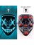 Şeffaf Mavi Cadılar Bayramı Neon Maske 10 Renk LED Maskeleri Masque Masquerade Partisi Korku Maskeleri Karanlıkta Glow Karnaval Cosplay Kostüm Malzemeleri (Yurt Dışından) 1