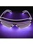 Mor LED Gözlük Neon Parti Yanıp Sönen Gözlük El Tel Parlayan Gafas Aydınlık Bril Yenilik Hediye Glow Güneş Gözlüğü Parlak Işık Malzemeleri (Yurt Dışından) 1