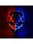 F4 Cadılar Bayramı LED Korkunç Maske Parti Korku Cosplay Kostüm Maske Masquerade Karanlıkta Işık Glow (Yurt Dışından) 3