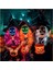 Turuncu Cadılar Bayramı Maskesi Karışık Renkli LED Maske Parti Maskesi Masquerade Maskeleri Neon Maske Karanlıkta Işık Glow Korku Maskesi Parlayan Masker (Yurt Dışından) 5