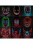 Maske 5 Korku Cadılar Bayramı Neon Maske Palyaço Maskesi Cosplay Parti Kostüm Malzemeleri LED Maske Masque Masquerade Parti Maskeleri Karanlıkta Glow (Yurt Dışından) 2