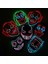 Maske 5 Korku Cadılar Bayramı Neon Maske Palyaço Maskesi Cosplay Parti Kostüm Malzemeleri LED Maske Masque Masquerade Parti Maskeleri Karanlıkta Glow (Yurt Dışından) 3