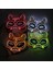 Maske 5 Korku Cadılar Bayramı Neon Maske Palyaço Maskesi Cosplay Parti Kostüm Malzemeleri LED Maske Masque Masquerade Parti Maskeleri Karanlıkta Glow (Yurt Dışından) 4