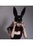 Siyah Maske Tabanı 10 10 Renk LED Glow Karnaval Kadın Cosplay Masquerade Bunny Maske Neon Sevimli Uzun Kulaklar Tavşan Maskeleri Parti Gece Kulübü Bar Malzemeleri (Yurt Dışından) 4