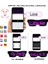 Pembe Manuel-Uygulama Kontrolü Yok Bluetooth LED Parti Gözlükleri Özelleştirilmiş Diller USB Şarjı Yanıp Sönen Işıklı Gözlük Noel Konseri Güneş Gözlüğü (Yurt Dışından) 5