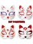 4 Adet 10/6/5/4 Adet Masquerade Kedi Yüz Maskeleri Dıy Parti Maskeleri Sahne Boyanabilir Boş Maskeler Parti Cosplay Aksesuarları (Yurt Dışından) 3
