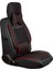 Seat Ateca Lüx Deri Oto Koltuk Kılıfı 5'li Set Tam Takım Urban Siyah Kırmızı 5
