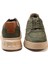 17002 Hakiki Deri Erkek Sneaker Ayakkabı Haki 5