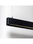 Siyah Masif Ahşap Avize - Lineer LED Aydınlatma - El Yapımı - Soft 2