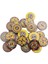 100 Kar Vintage Ahşap Düğ Toplu Çiçek Düğ Sarı 20MM (Yurt Dışından) 1