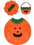 3pcs Cadılar Bayramı Balkabağı Kostümü, Yetişkinler Için Şapka ve Çanta ile Kabak Cosplay Parti Elbiseleri (Yurt Dışından) 3